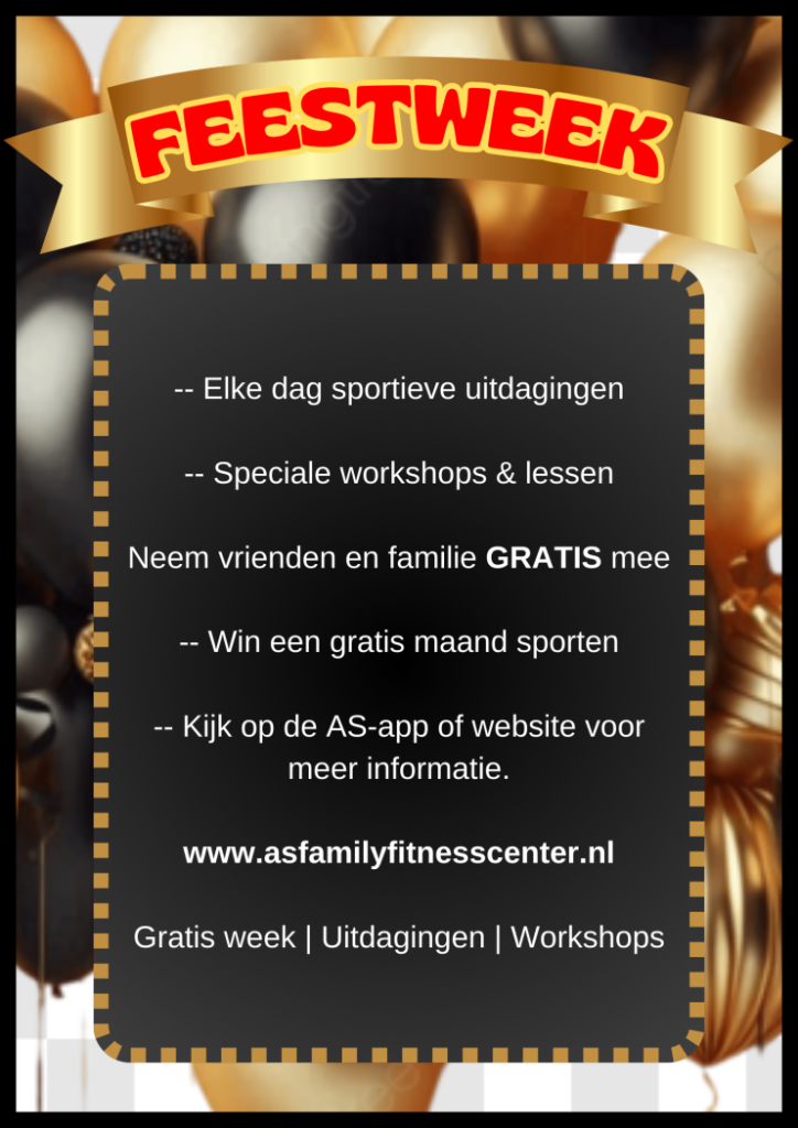 📣 AS Family Fitness Center Feestweek: Mis Het Niet! 🎉